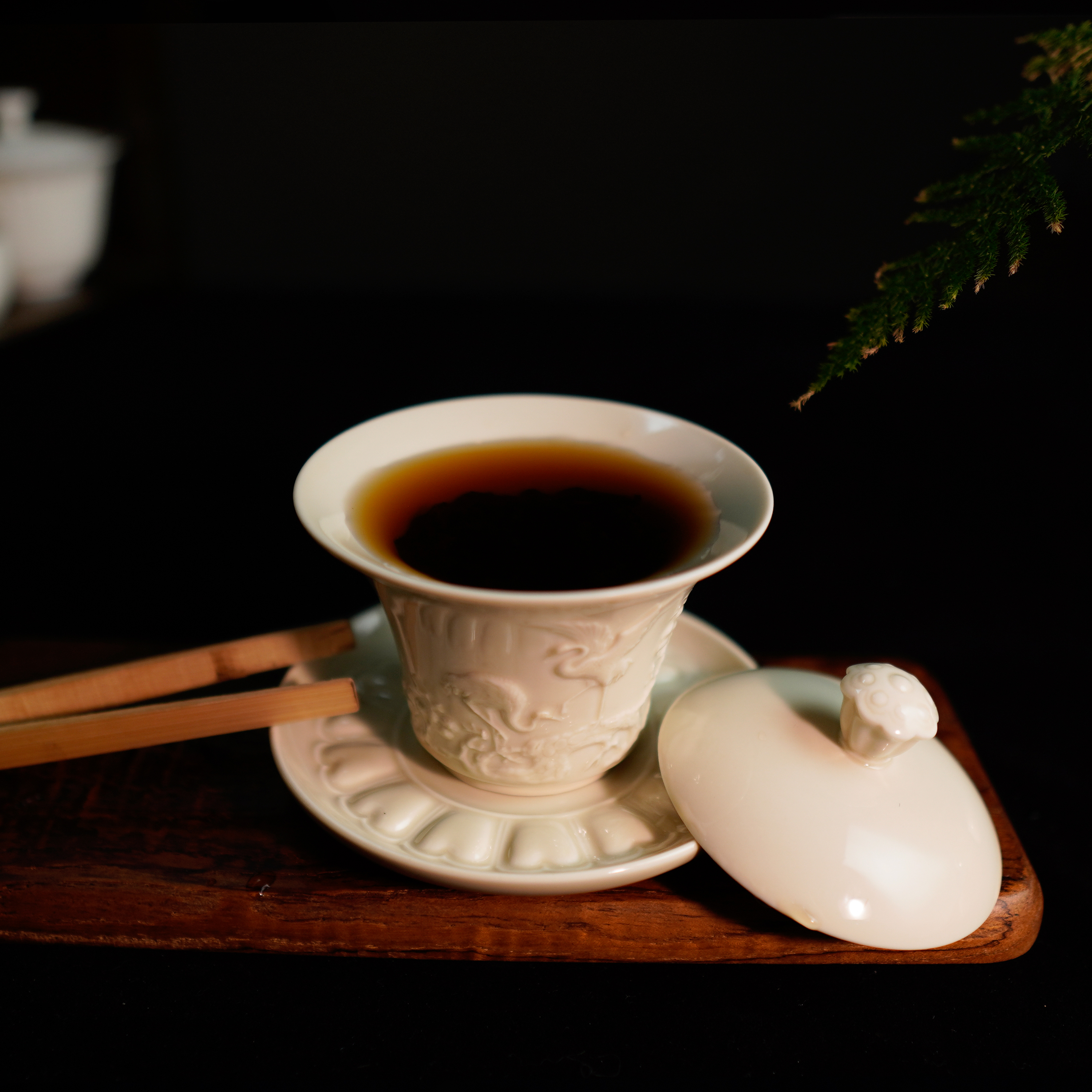 匠心獨(dú)具——大師款松鶴蓋碗(圖2) 2.jpg