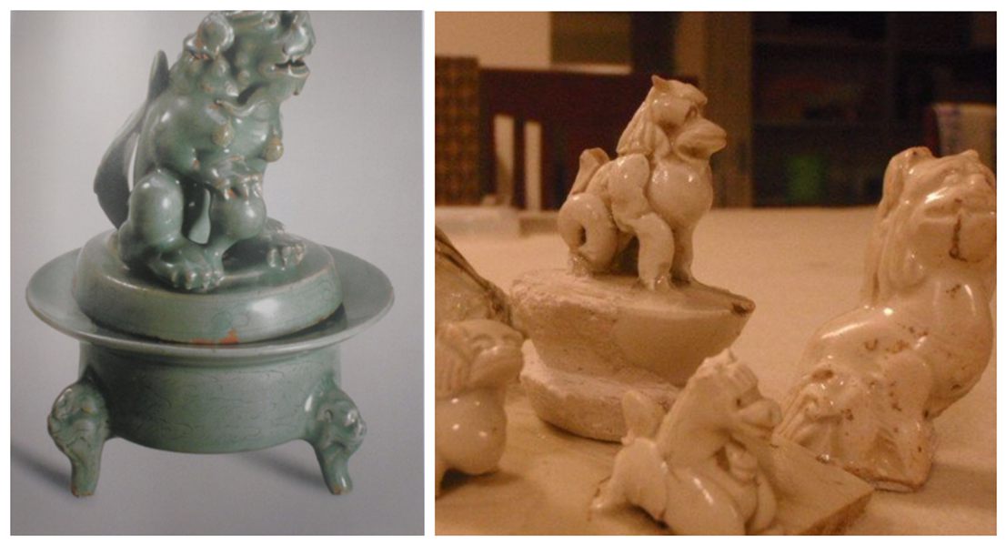 無(wú)論是器型，還是題材，定窯和高麗青瓷都能找到基本相同的器物